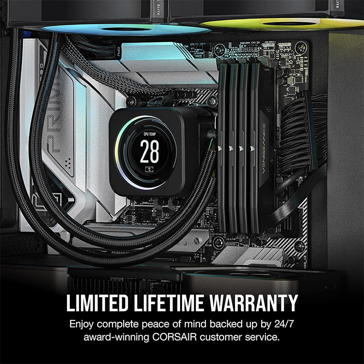 خرید رم Corsair Vengeance - ظرفیت ۳۲ گیگابایت - DDR5 - پک دوتایی - مدل Intel XMP - فرکانس 5200 مگاهرتز - CL40